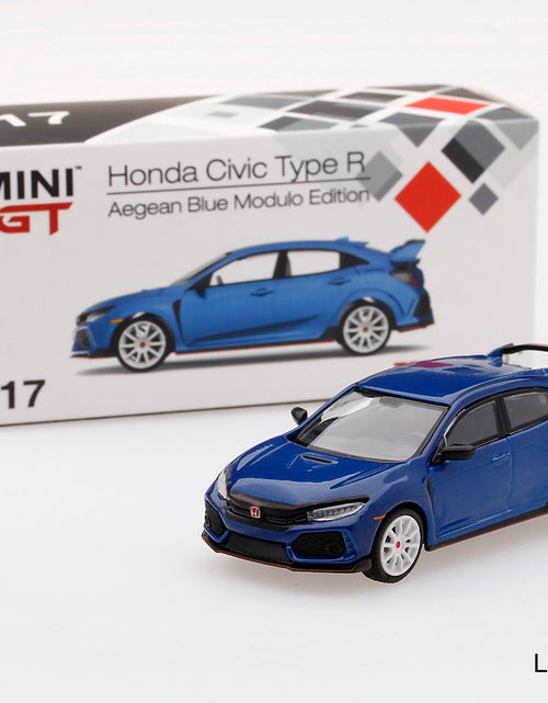 Load image into Gallery viewer, Type Blue GT Civic Edition Mini Honda Aegean Diecast R TSM-Model Modulo 1/64 Car
